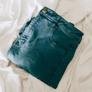 AEO TEAL SKY HIGH WAIST JEGGINGS